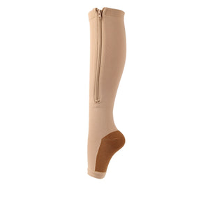 Bas de Compression à Fermeture Éclair - Améliore Circulation et Confort Optimal
