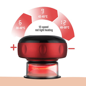 Machine de Thérapie par Ventouses Électrique - Aspiration Dynamique et Chauffage Rouge