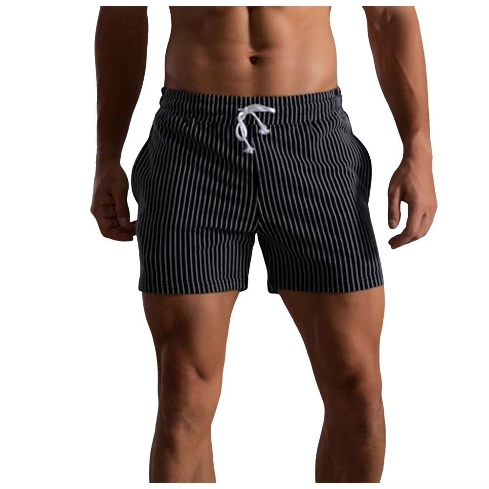 Shorts de Plage Rayés pour Hommes - Style Audacieux et Pratique
