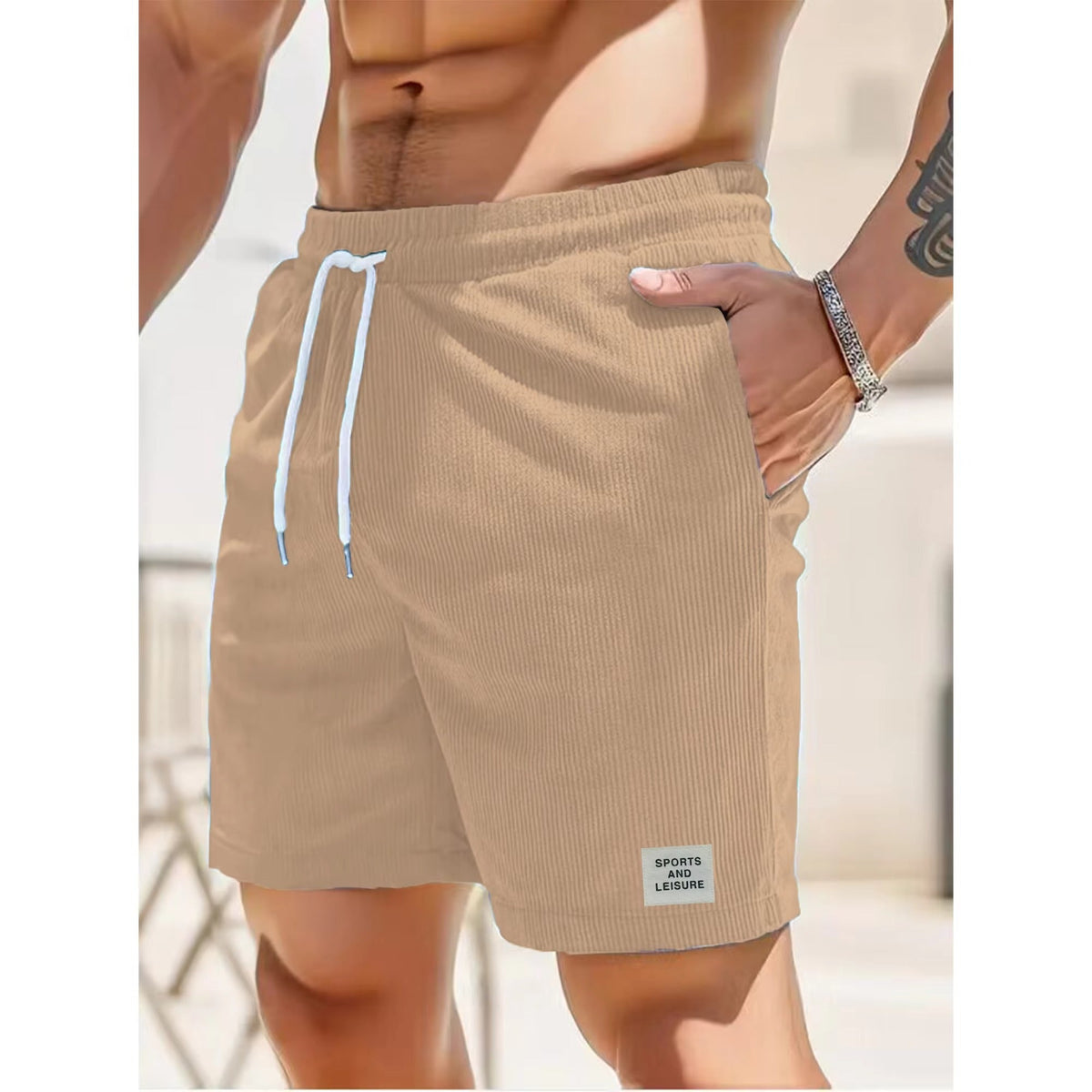 Shorts d'été en Corduroy Léger - Confort et Style Minimaliste