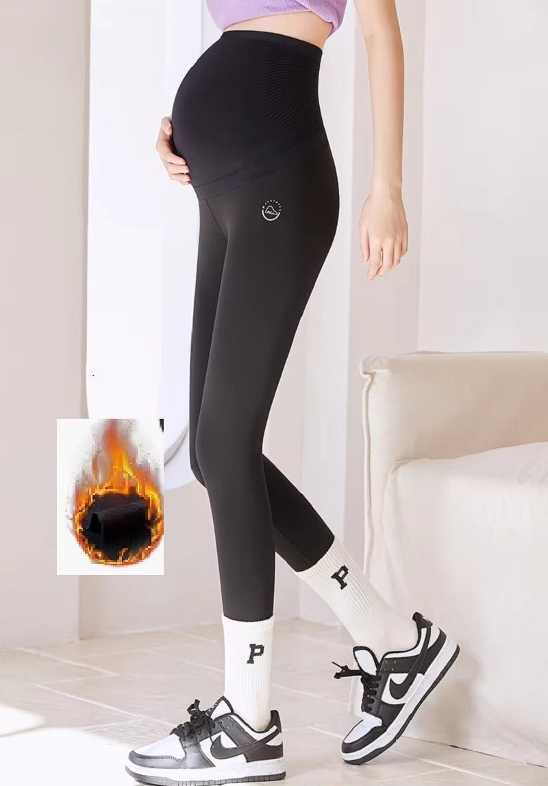Pantalons de Maternité Thermiques - Doublure en Polaire Douce et Confortable