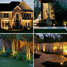 Projecteur Solaire de Jardin - 9 Couleurs LED pour Éclairage Extérieur