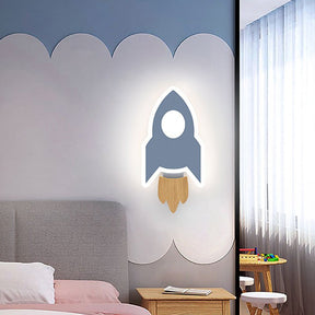 Applique Murale LED Mini Fusée - Atmosphère Cosmique et Éclairante