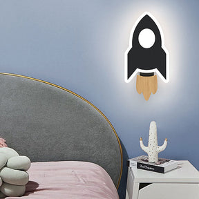 Applique Murale LED Mini Fusée - Atmosphère Cosmique et Éclairante