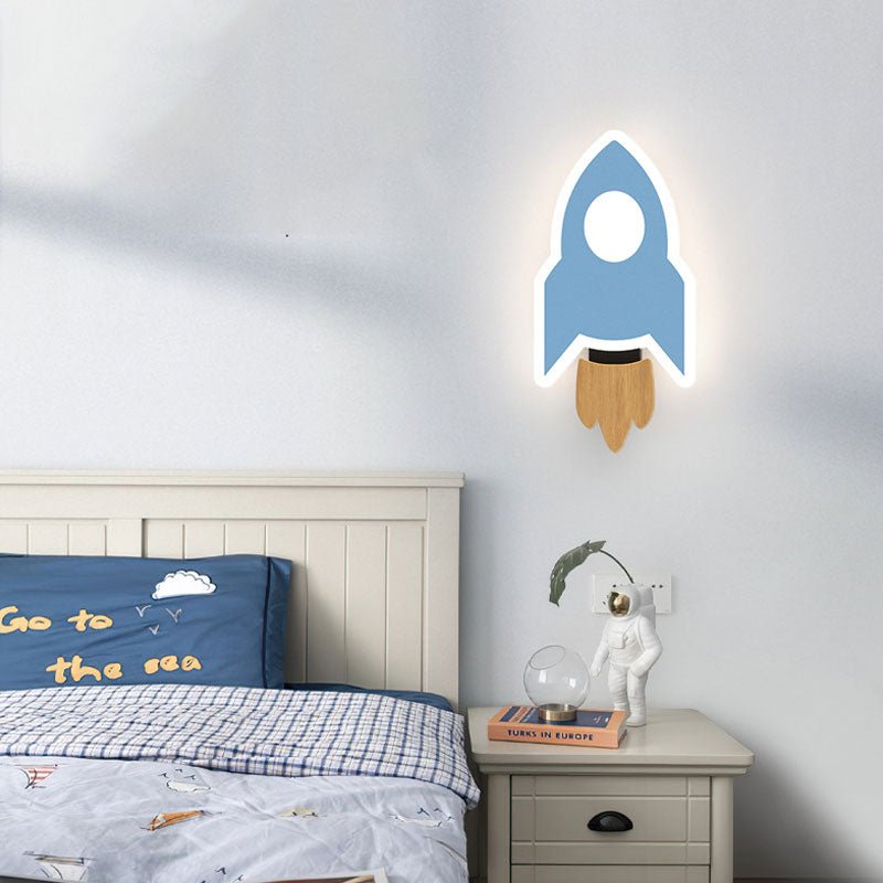 Applique Murale LED Mini Fusée - Atmosphère Cosmique et Éclairante