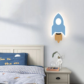 Applique Murale LED Mini Fusée - Atmosphère Cosmique et Éclairante