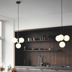 Suspension en Verre et Aluminium - Élégance Contemporaine pour Votre Espace