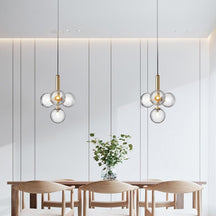 Suspension en Verre et Aluminium - Élégance Contemporaine pour Votre Espace