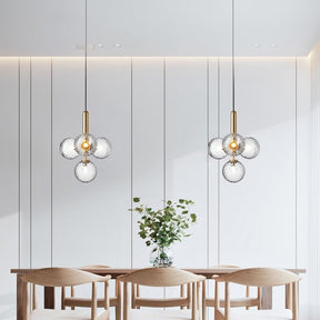 Suspension en Verre et Aluminium - Élégance Contemporaine pour Votre Espace