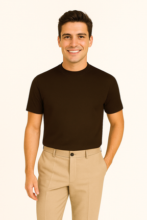 T-Shirt en Coton Mercérisé Premium - Confort Luxueux et Style Élégant