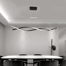 Lustre Spiral Moderne Dimmable - Élégance Futuriste et Éclairage Ajustable