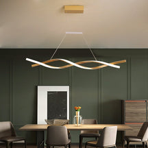 Lustre Spiral Moderne Dimmable - Élégance Futuriste et Éclairage Ajustable