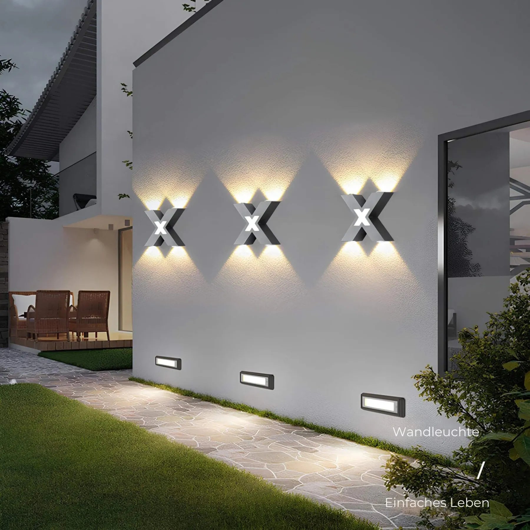 Applique Murale Extérieure LED - Design Élégant et Résistant aux Intempéries