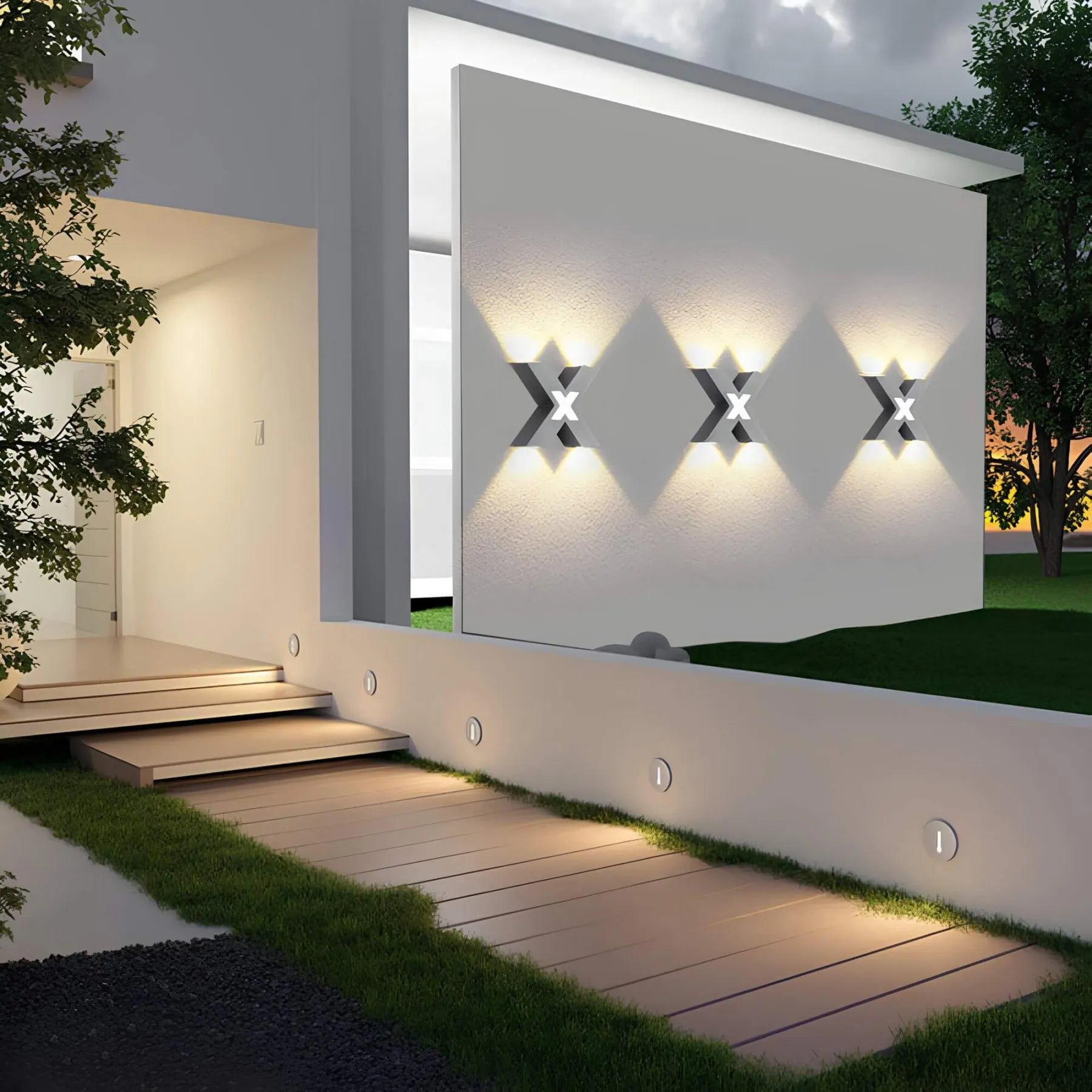 Applique Murale Extérieure LED - Design Élégant et Résistant aux Intempéries