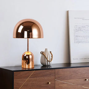 Lampe de Table en Cuivre - Éclairage LED Chaleureux et Élégant