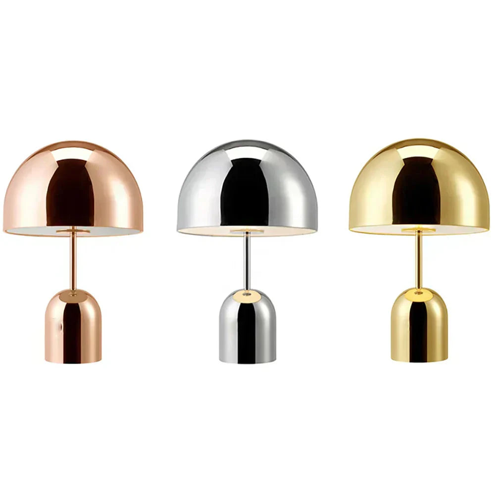 Lampe de Table en Cuivre - Éclairage LED Chaleureux et Élégant