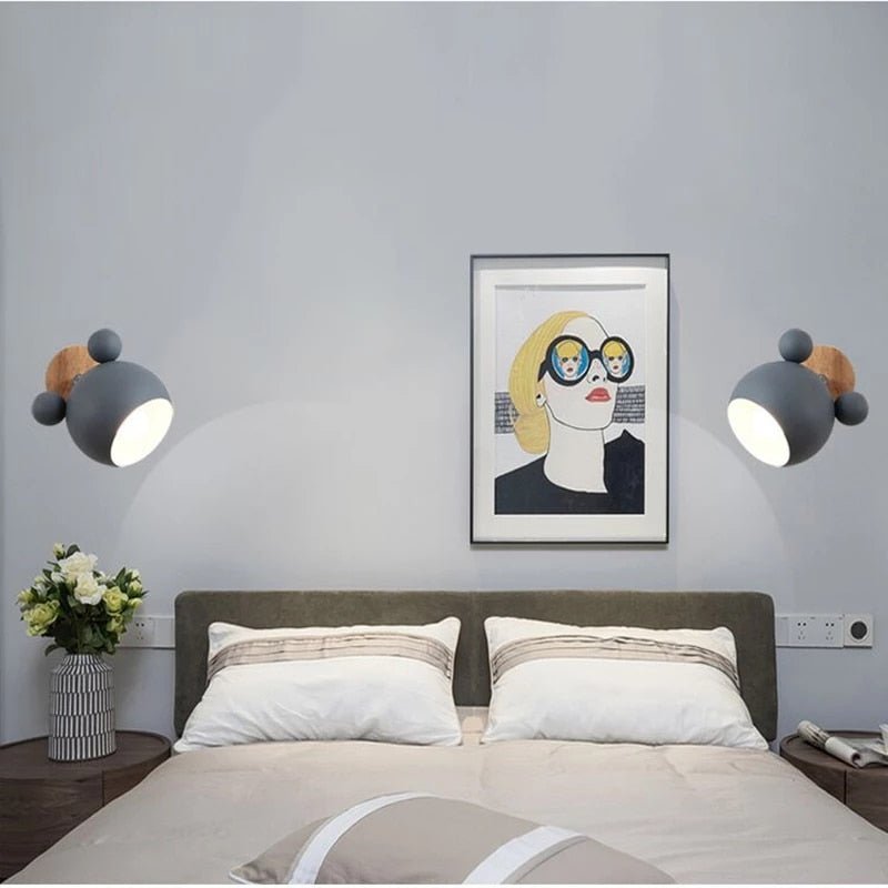 Lampe Murale Souris LED - Décoration Colorée pour Chambre d'Enfant