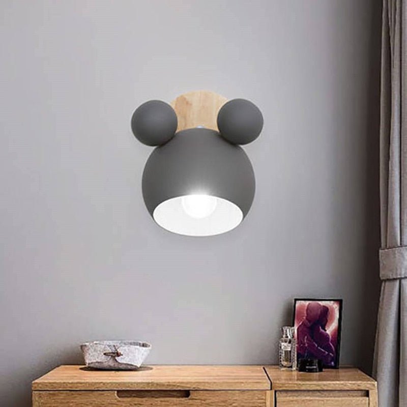 Lampe Murale Souris LED - Décoration Colorée pour Chambre d'Enfant