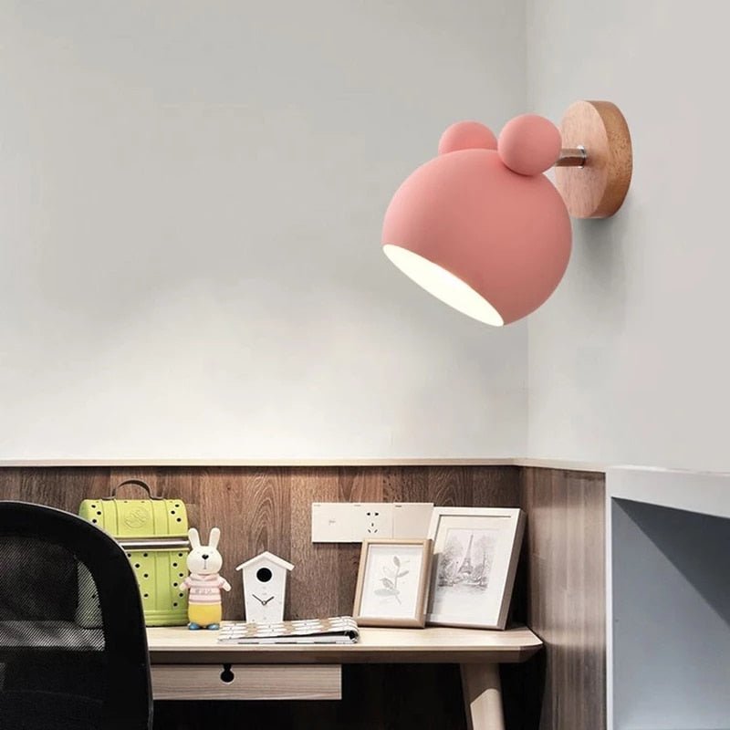 Lampe Murale Souris LED - Décoration Colorée pour Chambre d'Enfant