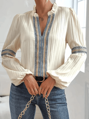 Blouse Femme Manches Longues Légère - Élégance et Confort au Quotidien