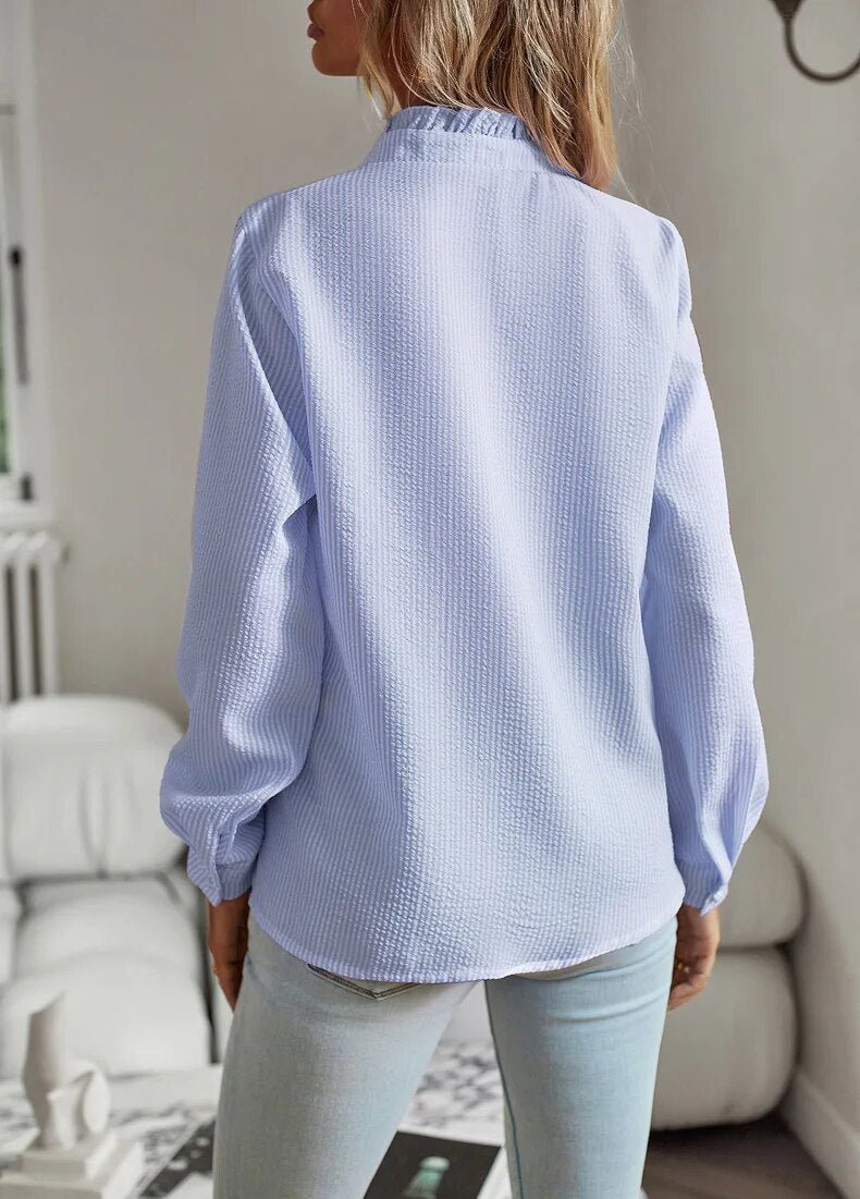 Blouse à Volants pour Femmes - Élégante et Légère pour Toutes Occasions