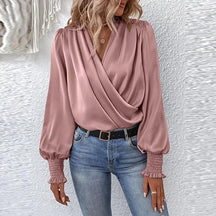Blouse à Manches Longues Femme - Élégante et Confortable pour Toutes Occasions