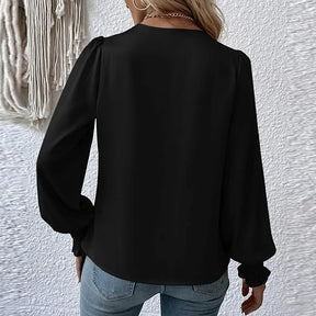 Blouse à Manches Longues Femme - Élégante et Confortable pour Toutes Occasions