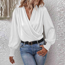 Blouse à Manches Longues Femme - Élégante et Confortable pour Toutes Occasions