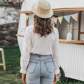 Blouse en Dentelle pour Femme - Élégance et Confort au Quotidien