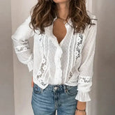 Blouse en Dentelle pour Femme - Élégance et Confort au Quotidien