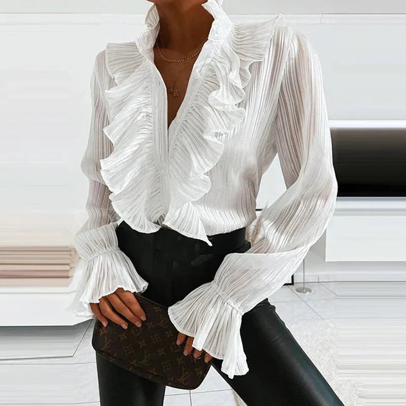 Blouse en Chiffon Léger pour Femmes - Élégance et Confort pour Toutes Occasions