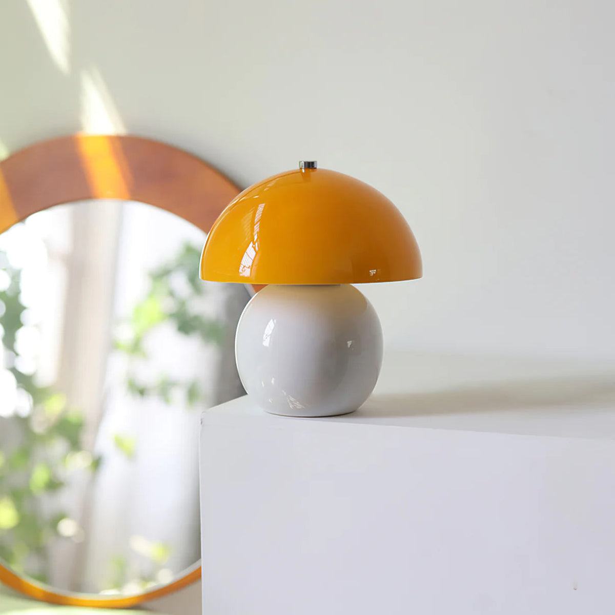 Lampe de Table Champignon en Céramique - Ambiance Ludique et Éclairage Frais