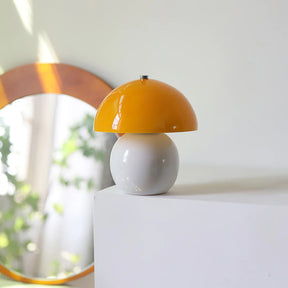 Lampe de Table Champignon en Céramique - Ambiance Ludique et Éclairage Frais