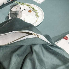 Ensemble de Couette en Coton Égyptien - Motifs Festifs et Confort Luxueux