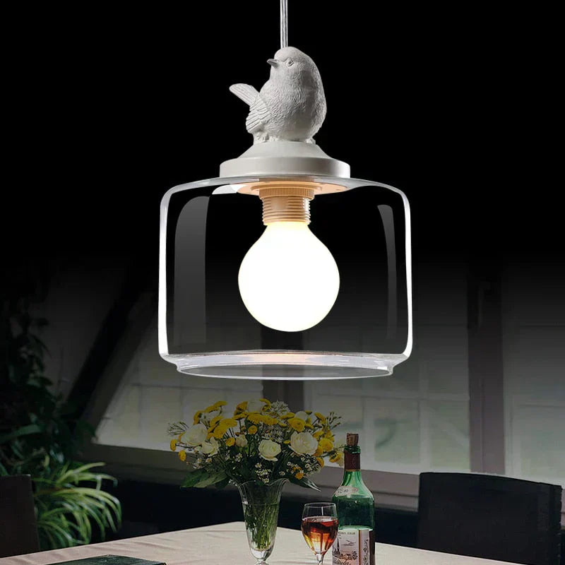 Suspension Luminaire Inspirée des Oiseaux - Ambiance Naturelle et Élégante