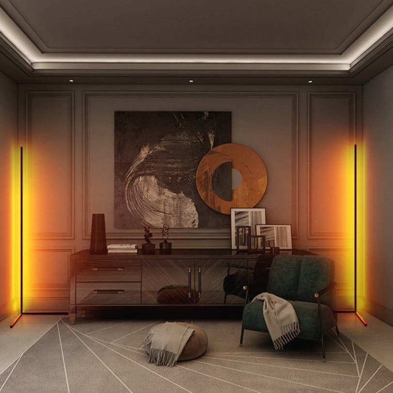 Lampe d'Angle RGB Moderne - Ambiance Colorée et Design Élégant