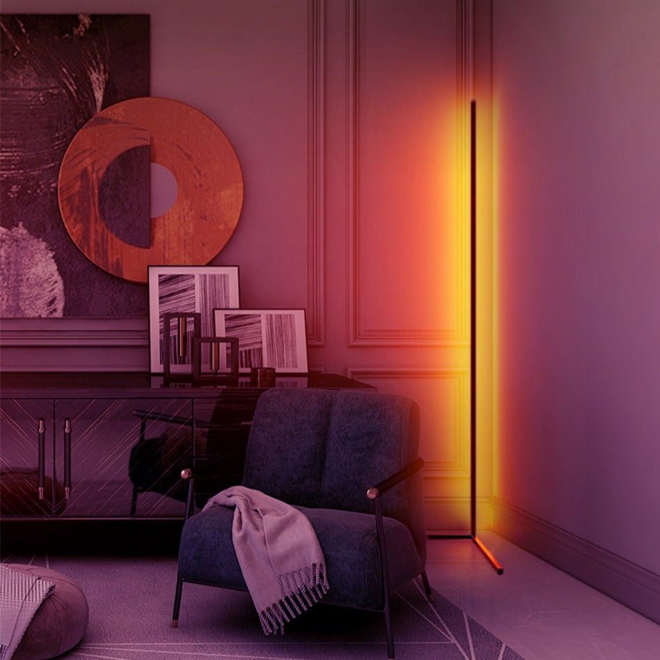 Lampe d'Angle RGB Moderne - Ambiance Colorée et Design Élégant
