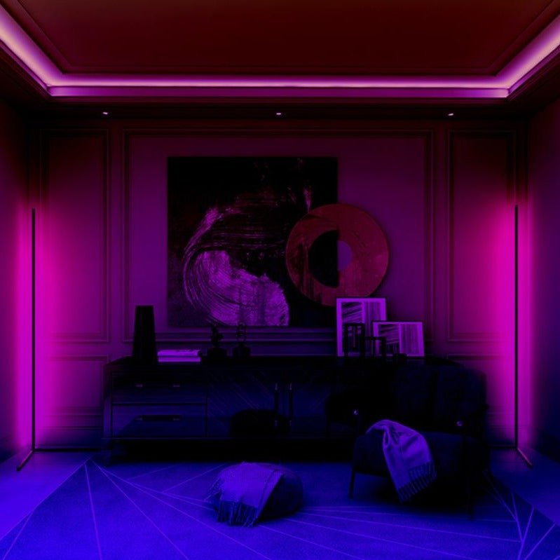Lampe d'Angle RGB Moderne - Ambiance Colorée et Design Élégant