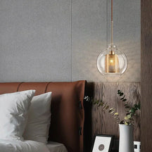 Luminaire Suspendu en Fer et Verre - Élégance Contemporaine pour Votre Espace