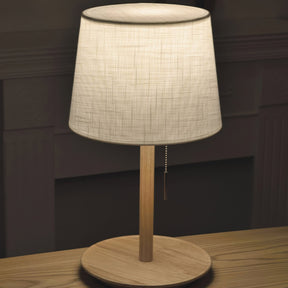Lampe de Bureau en Bois de Noyer - Éclairage Cosy et Apaisant pour Intérieur