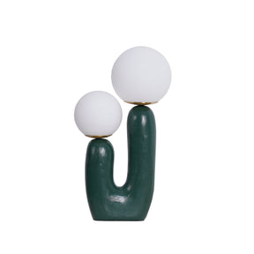 Lampe de Table en Verre et Résine - Design Élégant et Moderne pour Intérieur