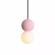 Lampe Suspendue Géométrique en Verre - Éclairage Chaleureux et Élégant