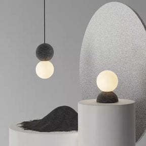 Lampe Suspendue Géométrique en Verre - Éclairage Chaleureux et Élégant