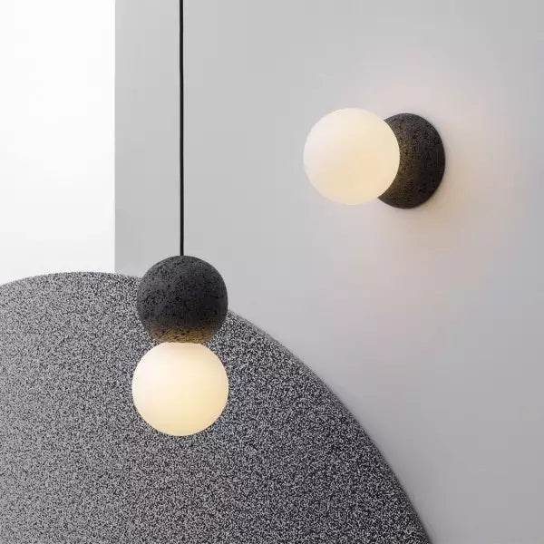 Lampe Suspendue Géométrique en Verre - Éclairage Chaleureux et Élégant