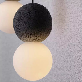 Lampe Suspendue Géométrique en Verre - Éclairage Chaleureux et Élégant