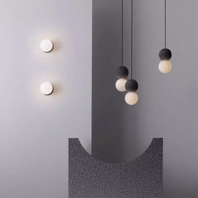 Lampe Suspendue Géométrique en Verre - Éclairage Chaleureux et Élégant