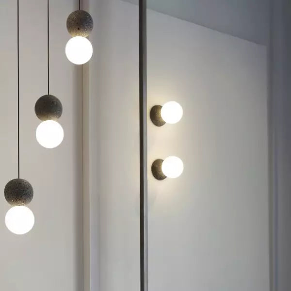 Lampe Suspendue Géométrique en Verre - Éclairage Chaleureux et Élégant