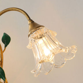 Lampe de Table Florale - Élégance Vintage et Charme Français