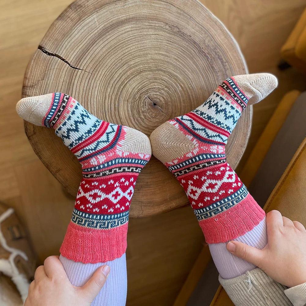 Chaussettes d'Hiver Douces et Durables - Confort Ultime et Design Scandinave