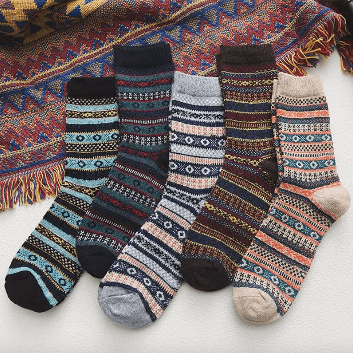 Chaussettes d'Hiver Douces et Durables - Confort Ultime et Design Scandinave